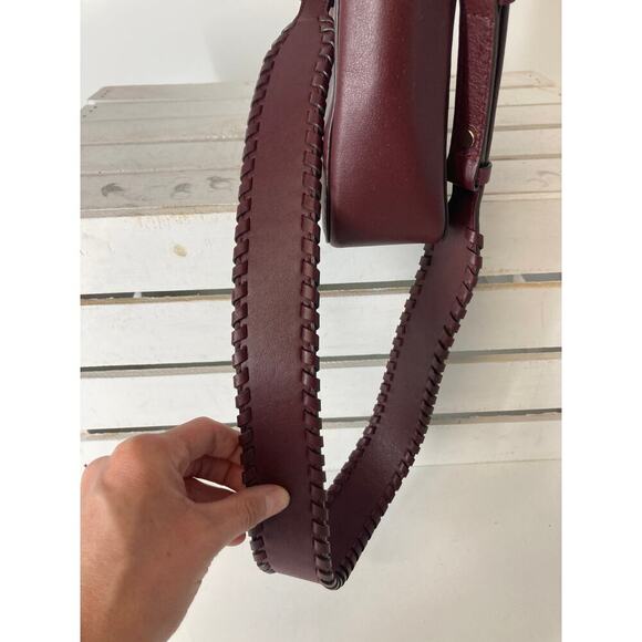 MICHAEL KORS, SMALL WINE SMOOTH LEATHER CROSSBODY BAG - Picture 13 of 15